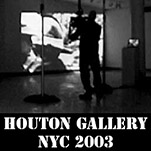 link button to show page titled Protest at Houton Gallery NYC 2003
